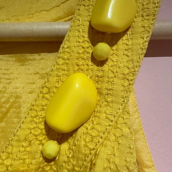 Muse sunny, lemon, yellow beaded dress - Picture 4 of 5